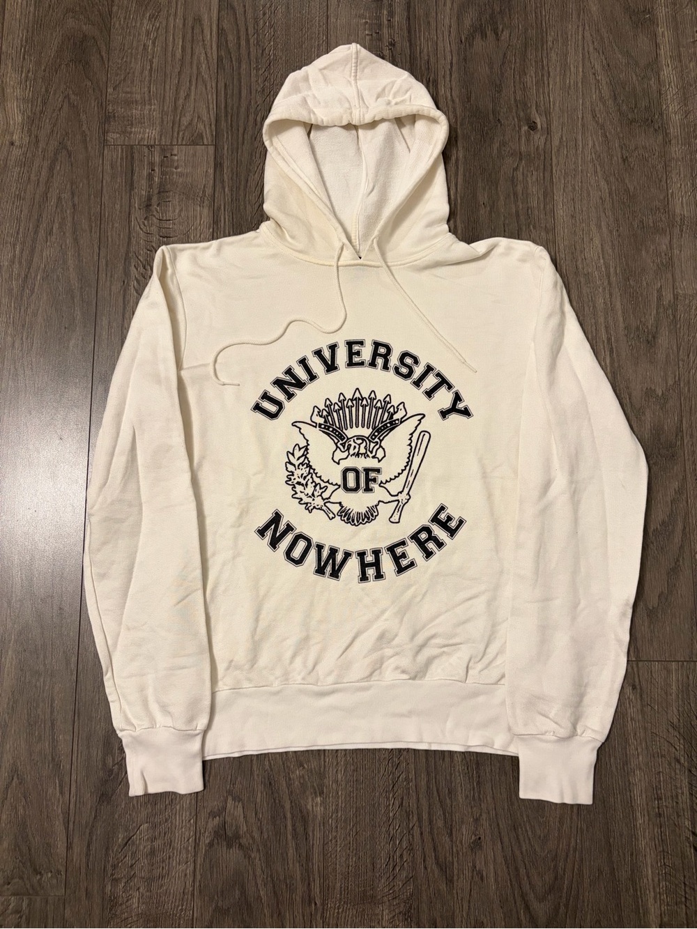 APC University of Nowhere Cream Hoodie - Graphic Pullover